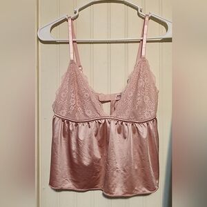 Juicy Couture Babydoll Pink Lace Top